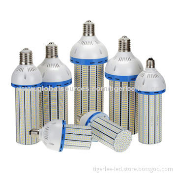 e40 LED bulb with cooling fan inside, corn light type, epistar SMD3528 chip, 95-105lm/w, CRI>80